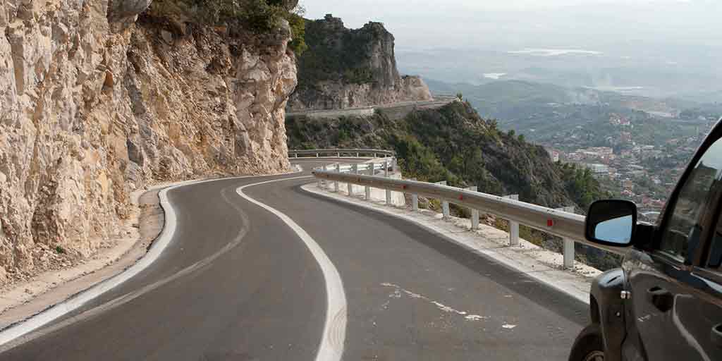 Automatic car rental Albania – highway driving