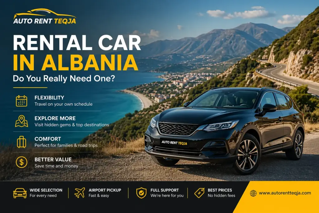 Rental car in Albania for tourists exploring the country