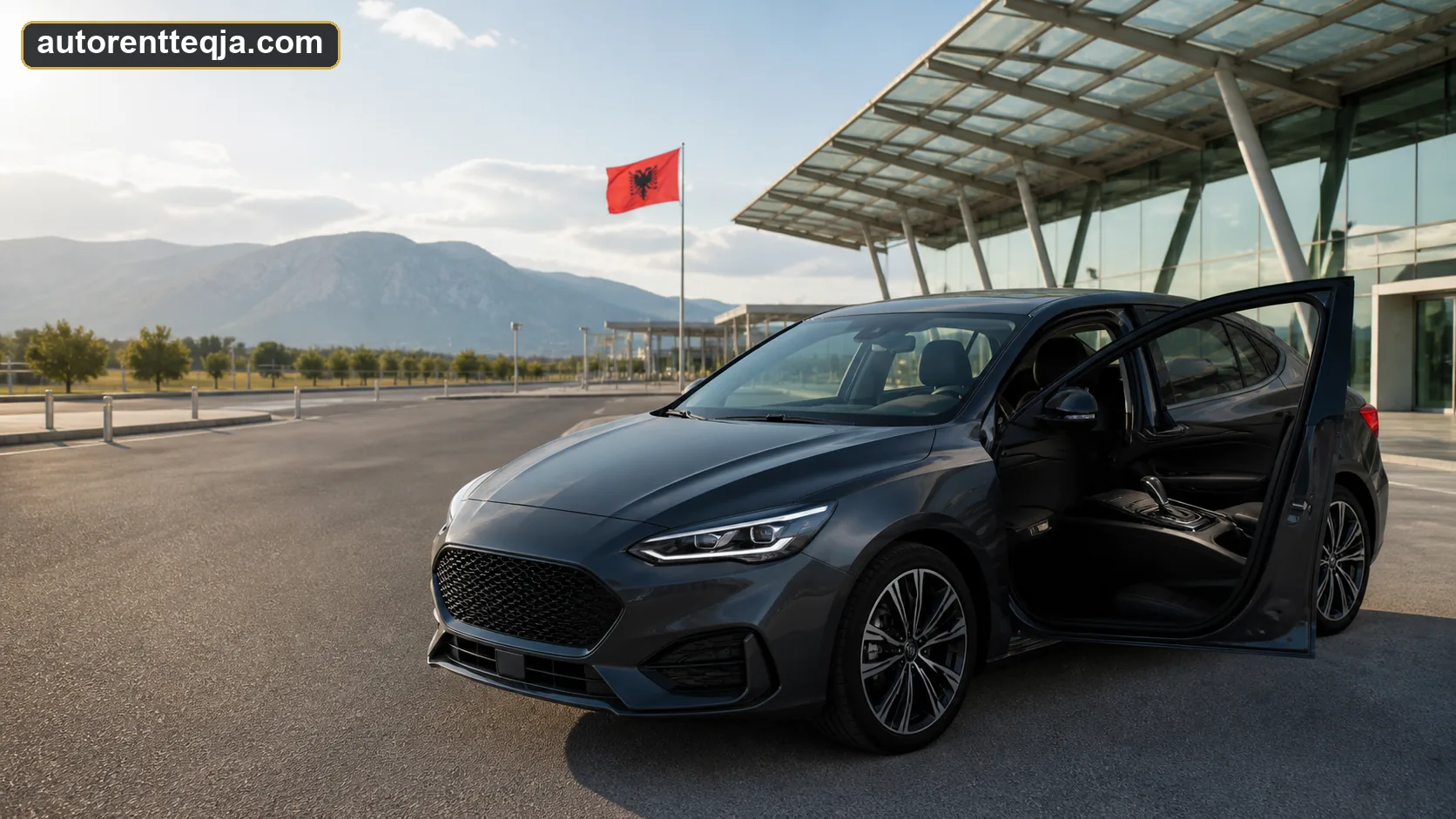 Automatic rental car available for pickup near Tirana Airport in Albania