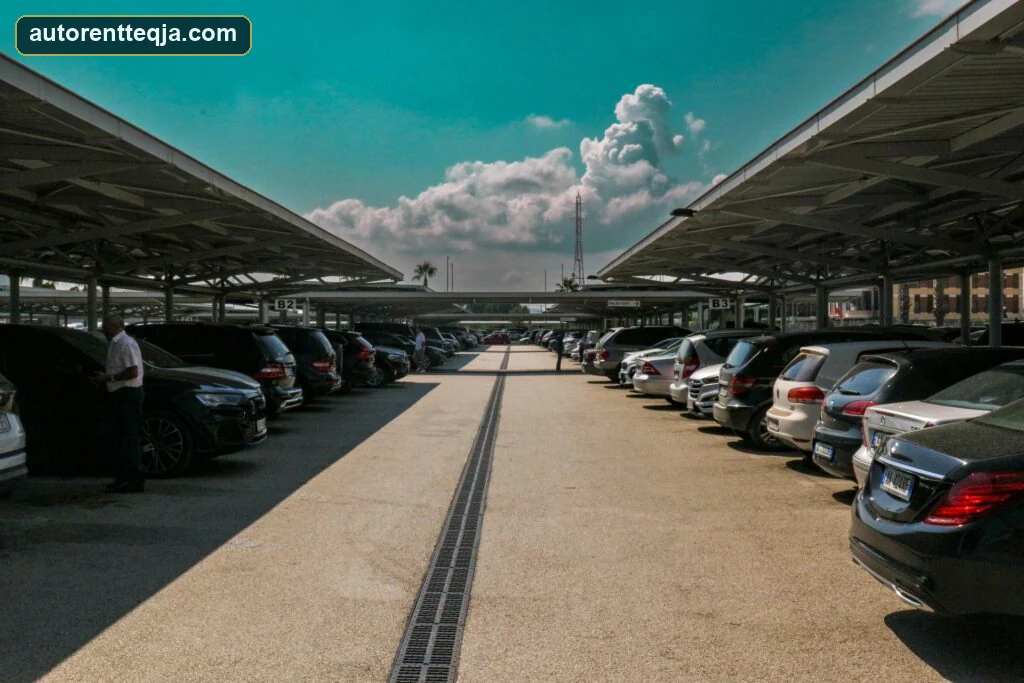 Rental car collection at Tirana Airport